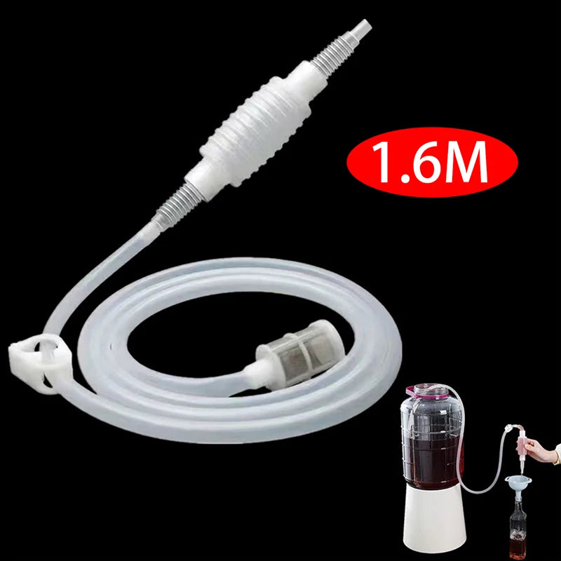 Food-Grade Brewing Siphon Hose 1.6m – Beer & Wine Transfer Kit Brewing Siphon Kit Qst
