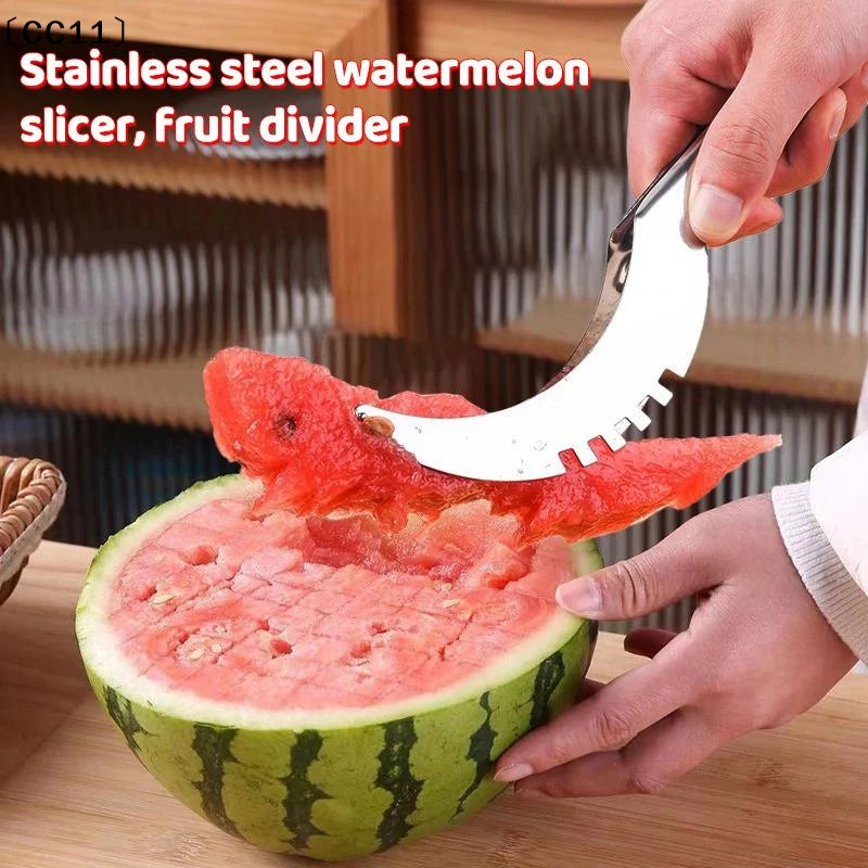 Stainless Steel Windmill Watermelon Cutter & Fruit Slicer Fruit Cutter Tool Qme