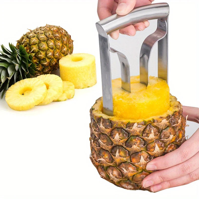 Stainless Steel Pineapple Corer, Peeler & Slicer Tool Pineapple Corer Tool Qme