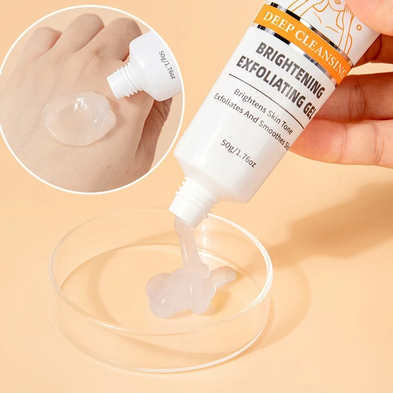 GZE Castor Oil Exfoliating Gel Scrub – Face & Body Cleanser Exfoliating Face Scrub Qme
