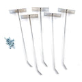 Steel Pegboard Hooks Oblique Wall Mount Hanger Set – 5 Pcs Pegboard Hook Set Qme 20cm