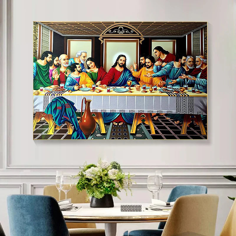 The Last Supper Canvas Print – Da Vinci Wall Art Decor Canvas Wall Art Qst