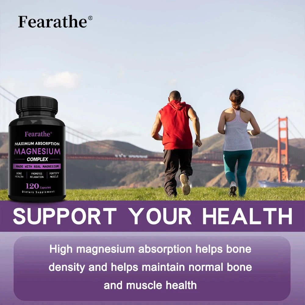Magnesium Complex Capsules – Oxide & Citrate 500mg | Fearathe Magnesium Supplement Qst