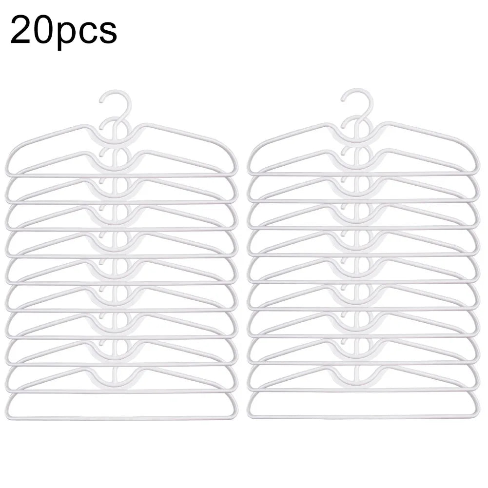 Anti-Slip Short Neck Clothes Hangers – Space-Saving Plastic Clothes Hangers Qme