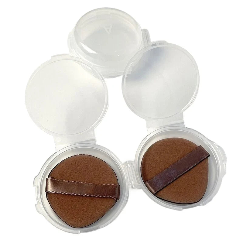 Double-Layer Folding Powder Puff Storage Box – Moisture-Proof Makeup Storage Case Qme