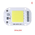 Smart COB LED Chip 20W 30W 50W AC 110-220V No Driver Needed COB LED Chip Qme E