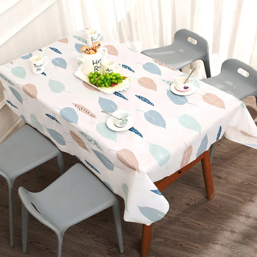 Rectangle Satin Tablecloth – Oil-Proof Kitchen & Dining Table Cover Satin Tablecloth Qme