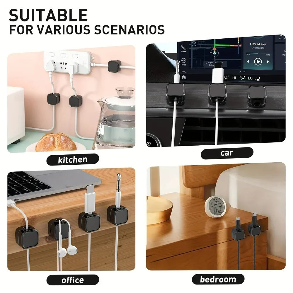 Magnetic Cable Clip Under Desk Cable Management Organizer Cable Management Clip Qme