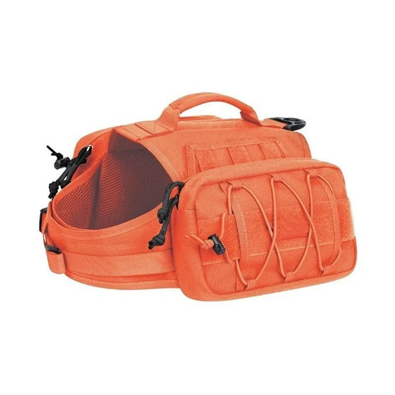 Nylon Tactical Dog Vest Harness – Medium & Large Dogs Tactical Dog Harness Qme Orange