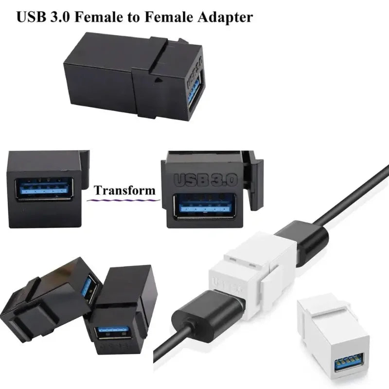 USB 3.0 Female Module Adapter | High-Speed Cable Extender USB Cable Adapter Qme