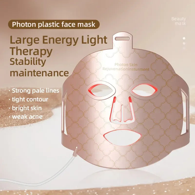 Vilnason 8-Color LED Photon Face Mask – Red & Infrared Light LED Photon Face Mask Qst