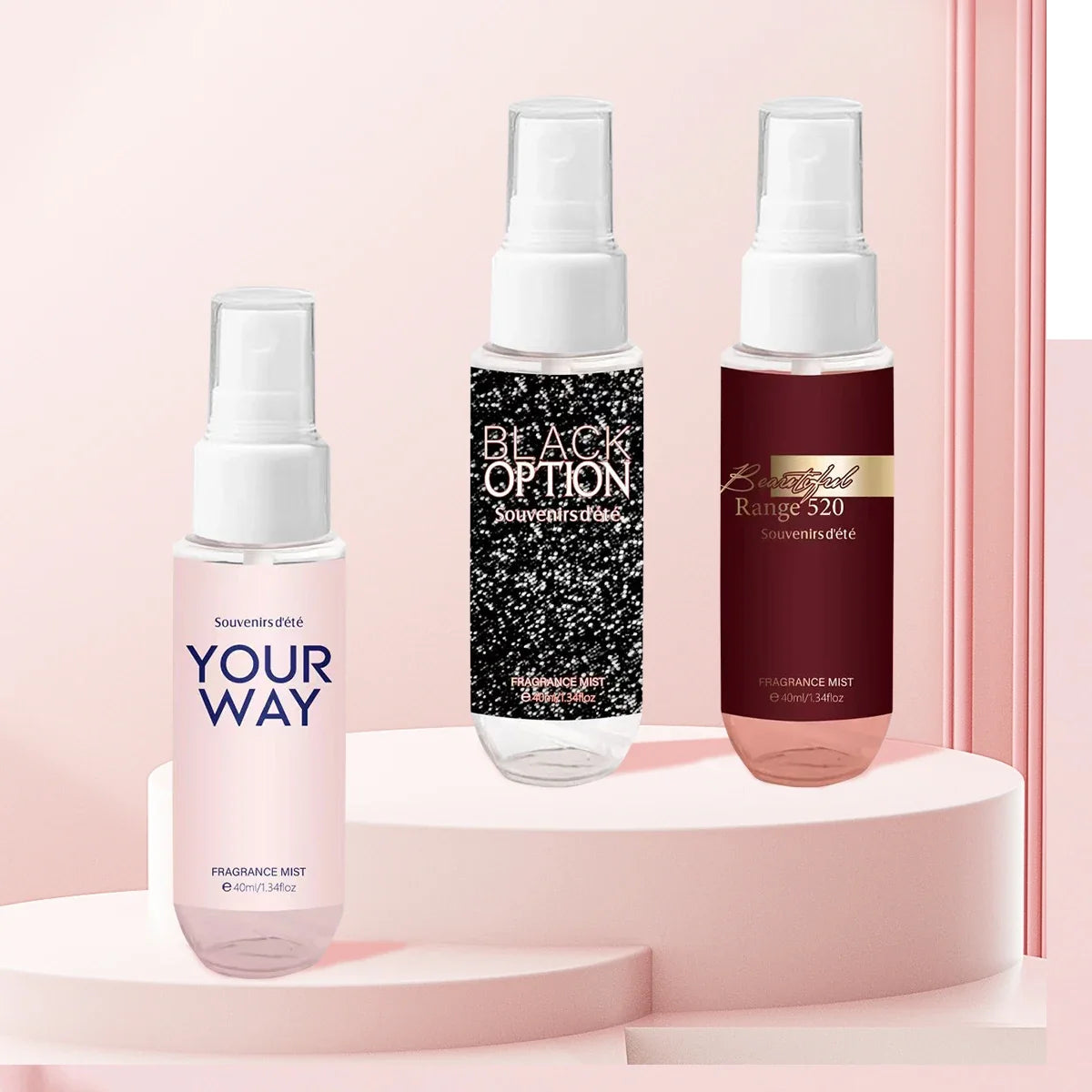 Alcohol-Free Floral Fragrance Spray Set – 4×40ml EDC Fragrance Spray Set Qme