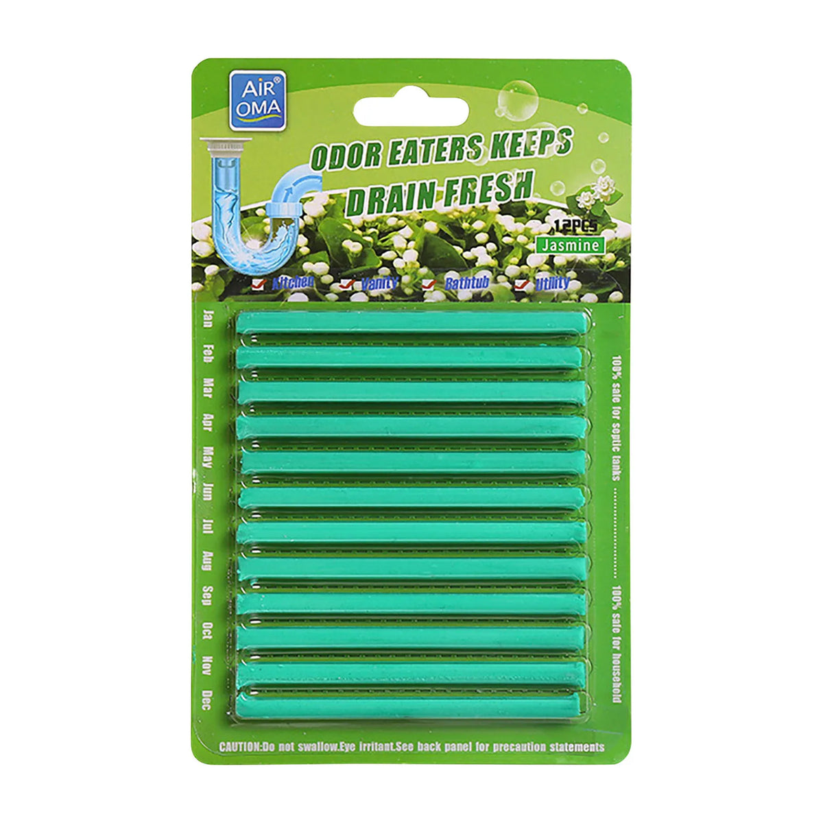 Disposable Enzyme Pipe Cleaning Sticks – Kitchen & Toilet Drain Drain Cleaning Sticks Qme