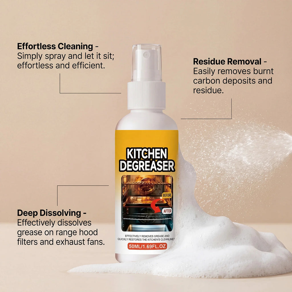 50ml Kitchen Degreaser Spray – Deep Clean & Restore Gloss Kitchen Degreaser Spray Qst