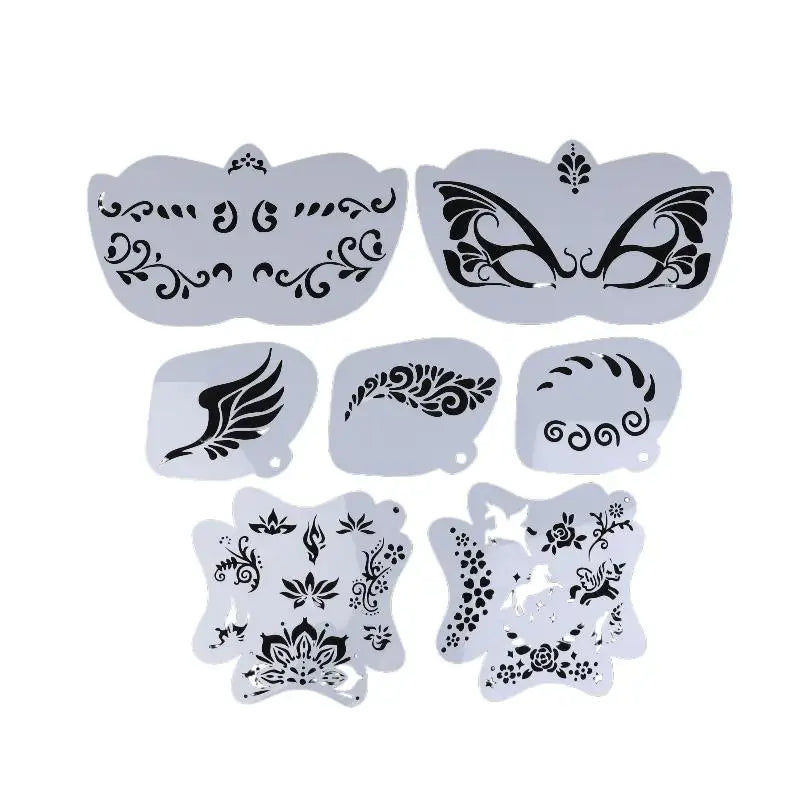 Reusable Face & Body Paint Stencils for Parties – Kids & Adults Face Paint Stencils Qst