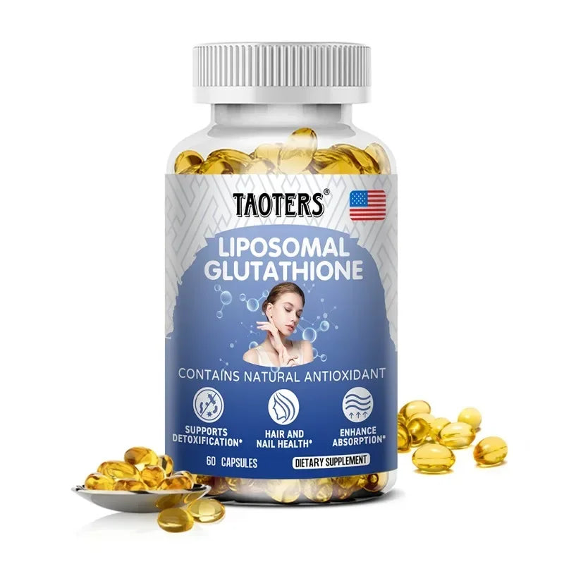 Liposomal Glutathione 120 Capsules – Antioxidant & Skin Glow Dietary Supplement Qst 60 count-1 bottle
