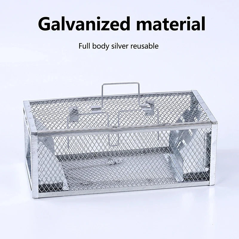 Multi-Catch Mouse & Rat Trap Cage | Galvanized Steel Pest Control Rodent Trap Cage Qme