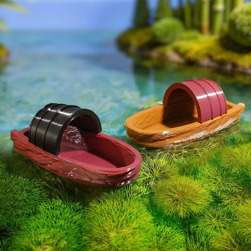Mini Boat Model Fish Tank Decoration – Floating Aquarium Decor Aquarium Decoration Qme
