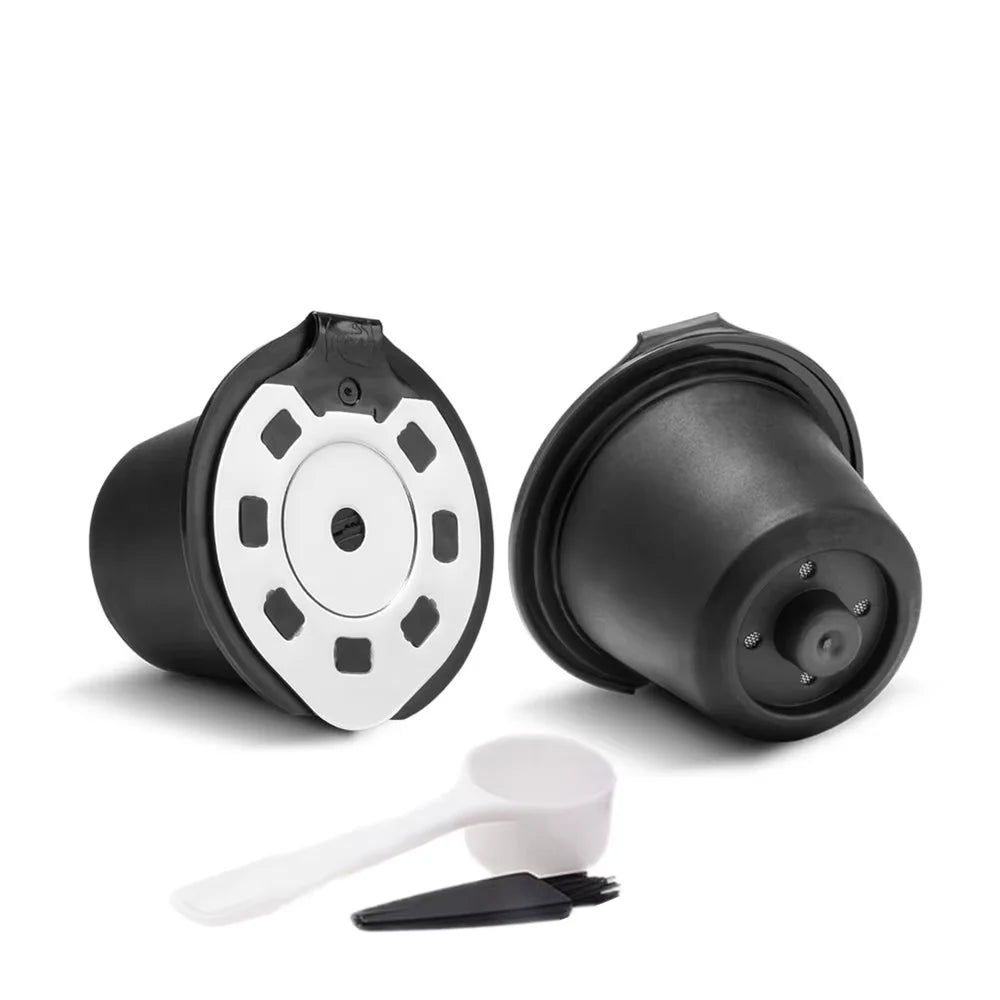 RECAFIMIL Refillable Stainless Steel Nespresso Capsules Reusable Coffee Capsule Qst 2 Capsules
