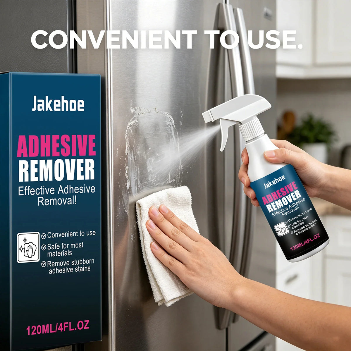 Fast-Acting Adhesive Remover Spray – Tape & Label Residue Adhesive Remover Spray Qme