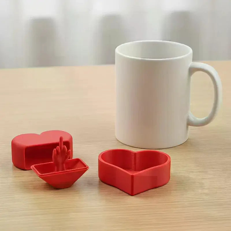 3D Printed Heart Shaped Surprise Prank Box | Novelty Gift Novelty Prank Box Qme