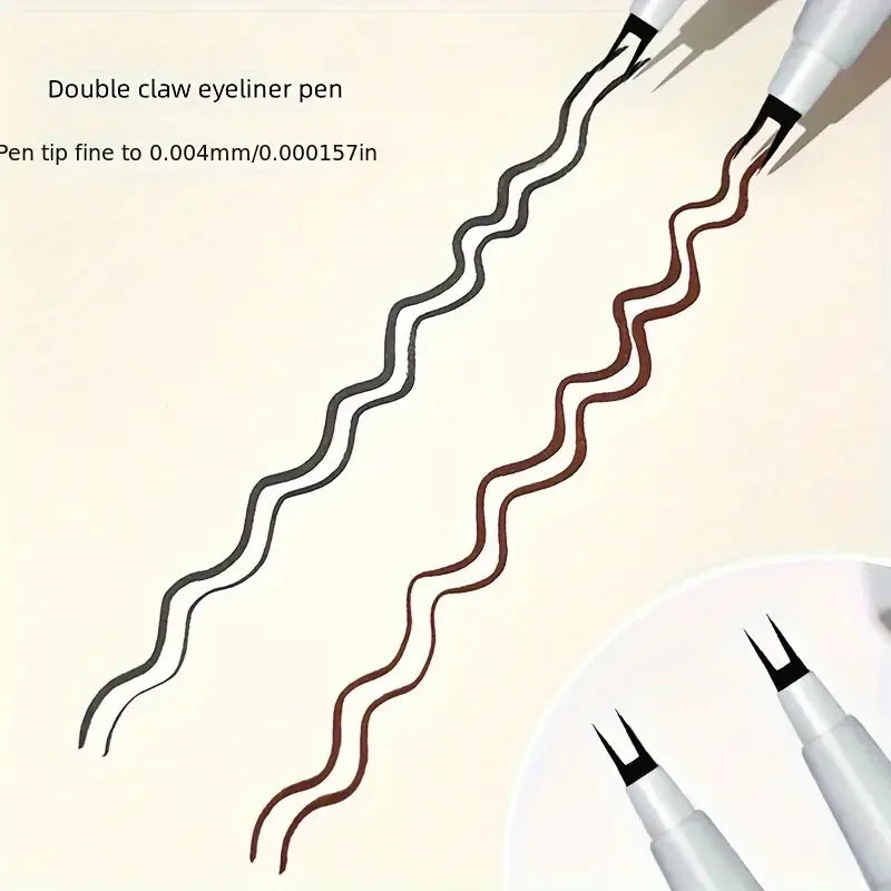 Double-Claw Ultra-Fine Liquid Eyeliner & Eyebrow Pencil Liquid Eyeliner Pencil Qme