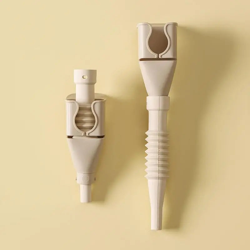 Foldable Telescopic Silicone Funnel with Snap Lock | Oil Pouring Kitchen Funnel Qme Gray
