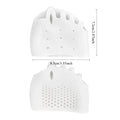 Honeycomb Forefoot Pad & Toe Separator 5-Hole | 1 Pair Forefoot Toe Pad Qme WHITE