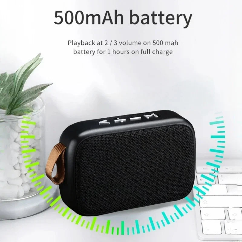 Mini Fabric Portable Bluetooth 5.0 Wireless Speaker Soundbar Portable Bluetooth Speaker Qme