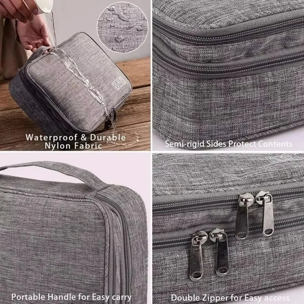 Portable Cable Organizer Bag | Travel USB & Gadget Storage Cable Organizer Bag Qme