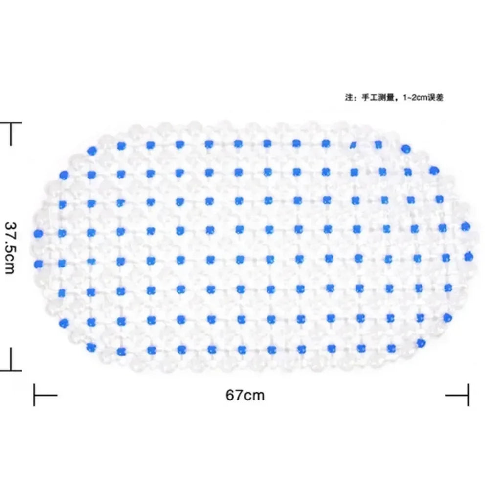 Non-Slip Bathtub Mat with Suction Cups & Massage Texture Bath Mat Qme
