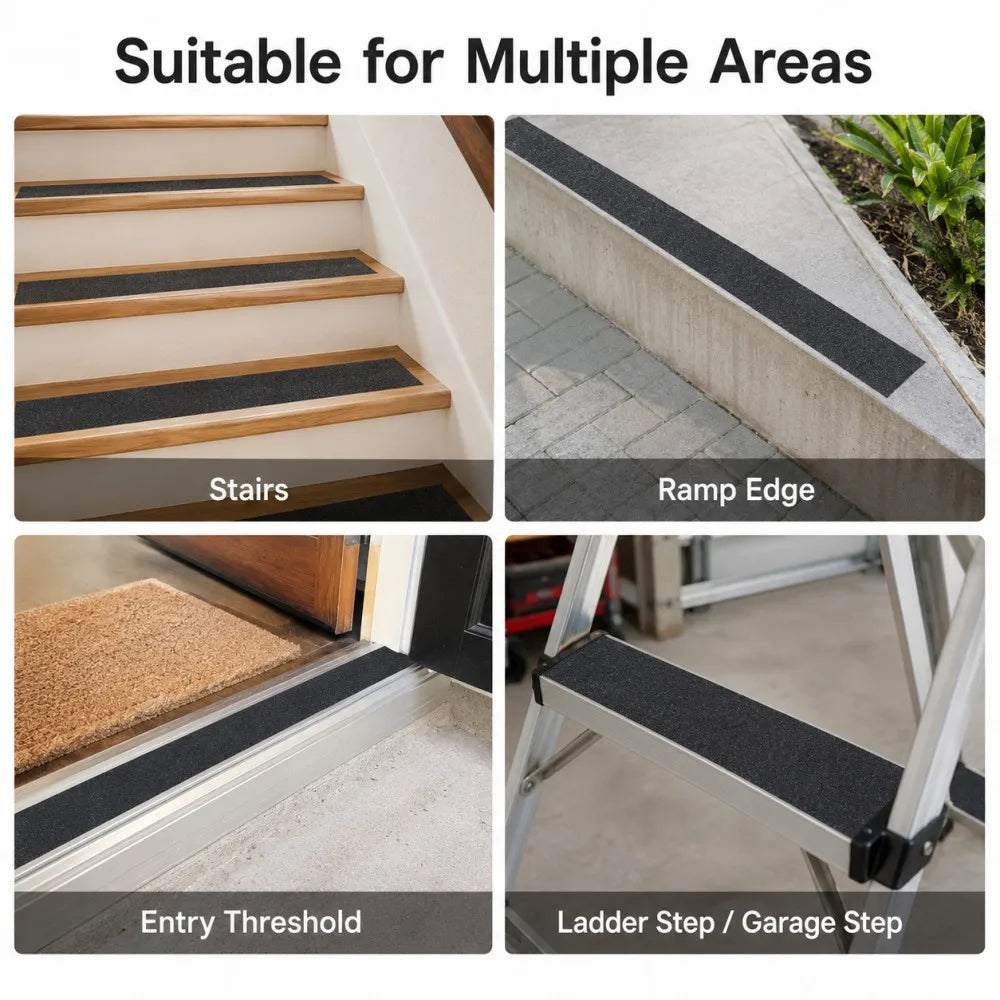 5M Self-Adhesive Non-Slip Grip Tape for Shower, Stairs & Floor Non-Slip Safety Tape Qme