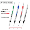 Double-Tip Deep Hole Art Markers – Long Nib, Waterproof Art Markers Qme 4 pcs pen
