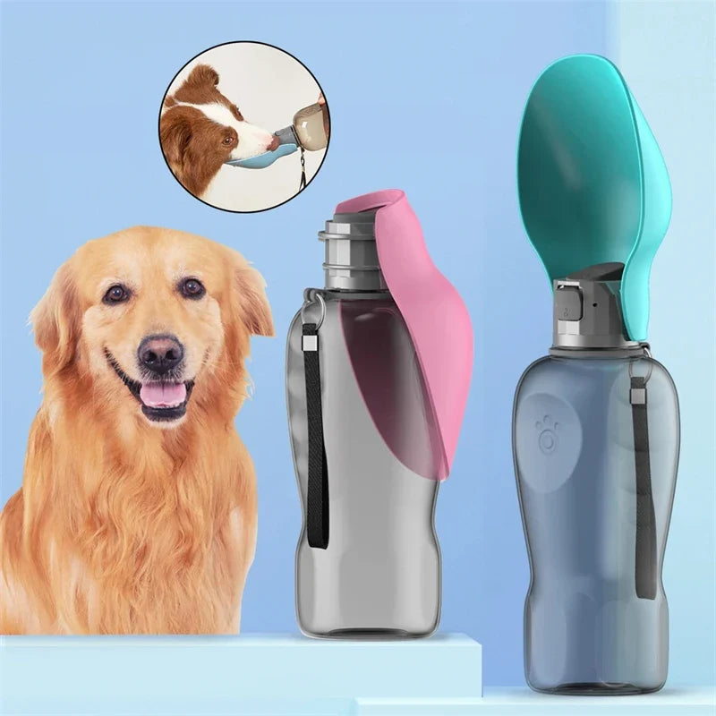 Portable Dog Water Bottle 800ml – Leakproof Outdoor Pet Bottle Pet Water Bottle Qme
