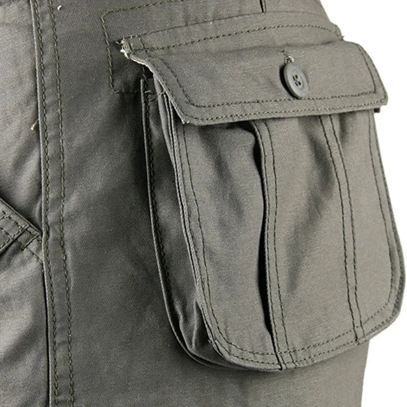 Men's Military Cargo Pants – Loose Straight Tactical Trousers Cargo Pants Qme