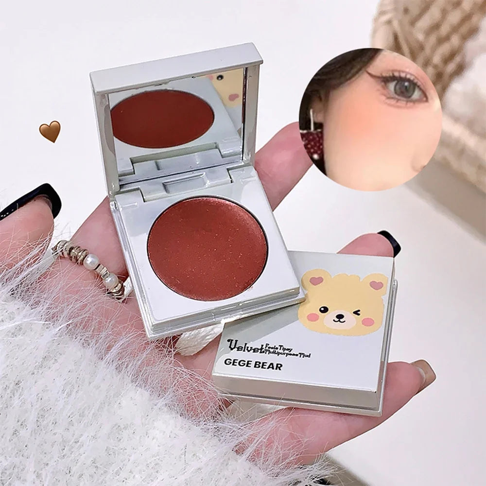 Gege Bear Velvet Lip & Blush Cream | Multi-Purpose, Long-Lasting Lip & Blush Cream Qme