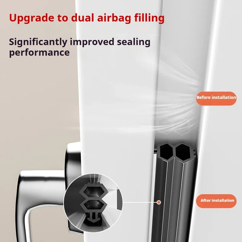 4M TPE Door Seal Strip Bilateral Window & Door Weatherstrip Door Weatherstrip Seal Qme