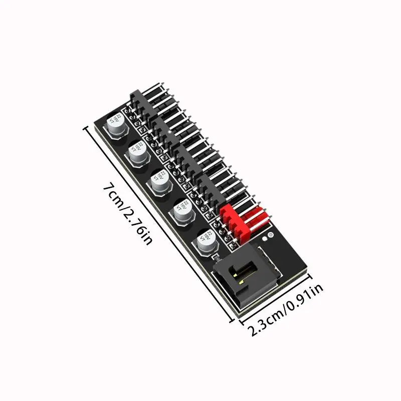 5-Way 4 Pin PWM Fan Hub Splitter Cable | Multi-Fan Setup PWM Fan Hub Splitter Qme 1PC