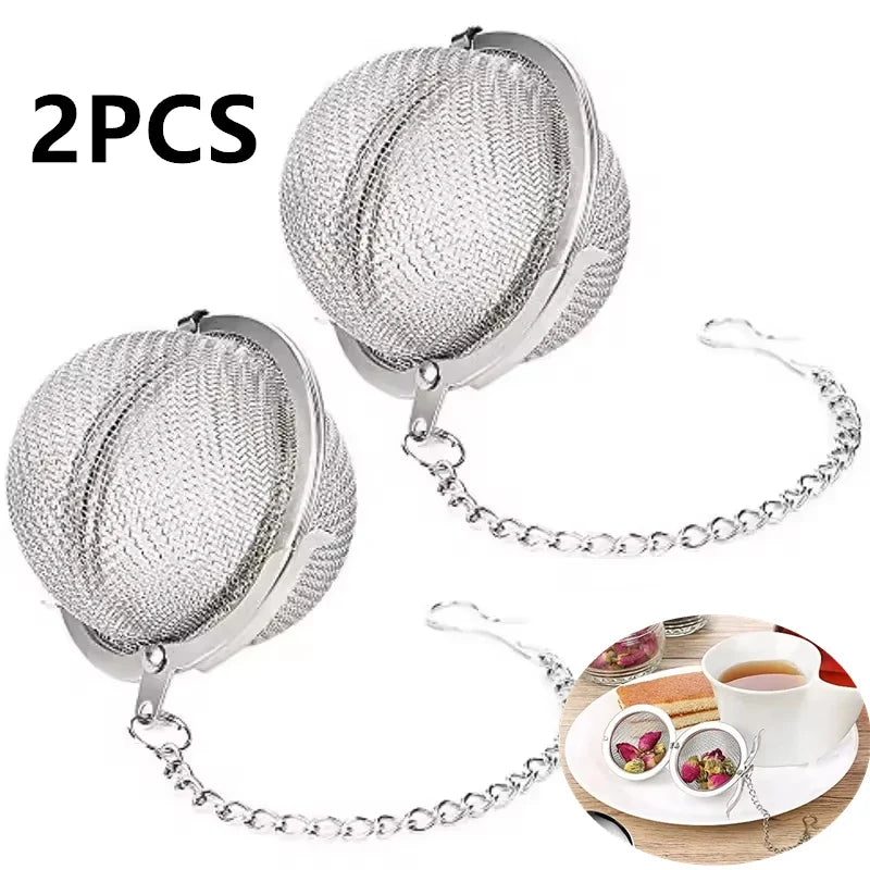 Stainless Steel Mesh Tea Ball Infuser & Spice Strainer Tea Ball Infuser Qme