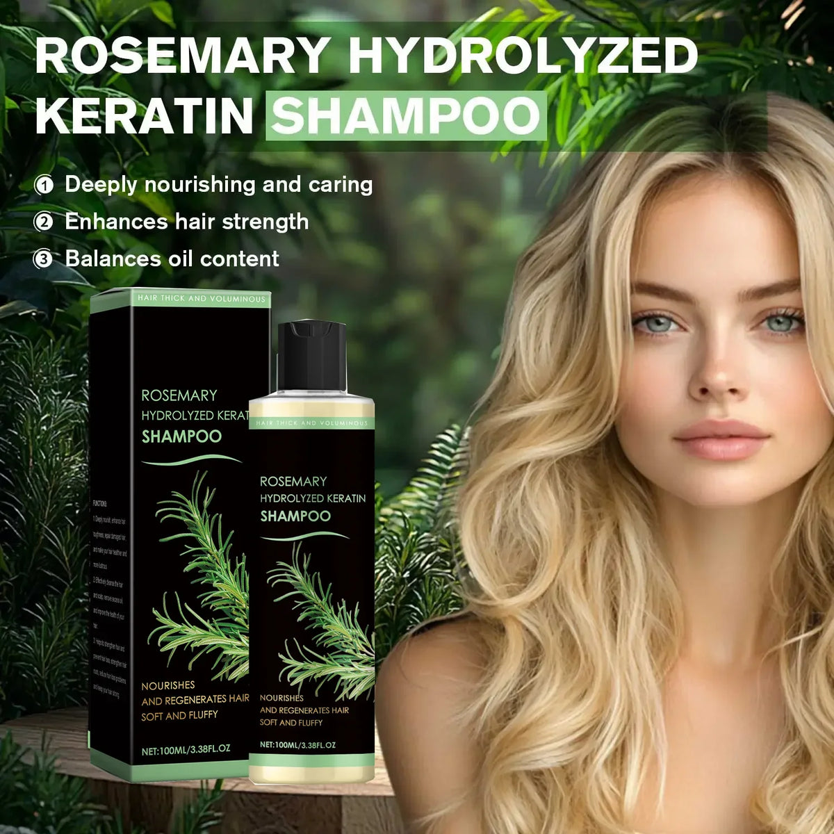 Organic Rosemary Shampoo – Thickening & Strengthening | Qme Thickening Shampoo Qme
