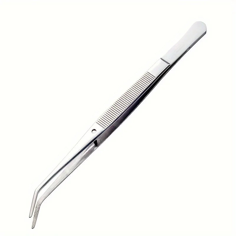 Stainless Steel Multi-Purpose Tweezers for Nail Art – 2pc Set Nail Art Tweezers Qme