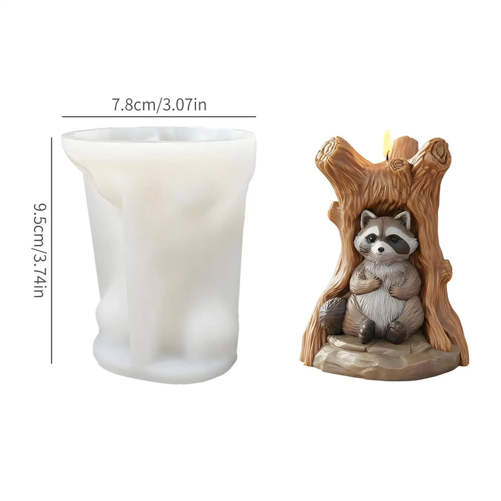 3D Tree Stump Silicone Mold for Candles, Resin & Home Decor Silicone Craft Mold Qme
