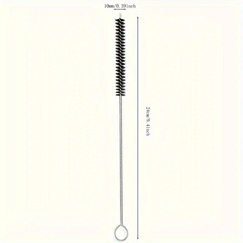Straw Cleaning Brush – Water Bottle, Tube & Crevice Cleaner Cleaning Brush Set Qme