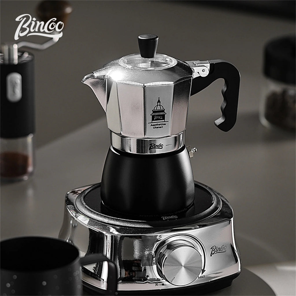 Bincoo Double Valve Ceramic Moka Pot – Espresso Coffee Maker Moka Pot Qst