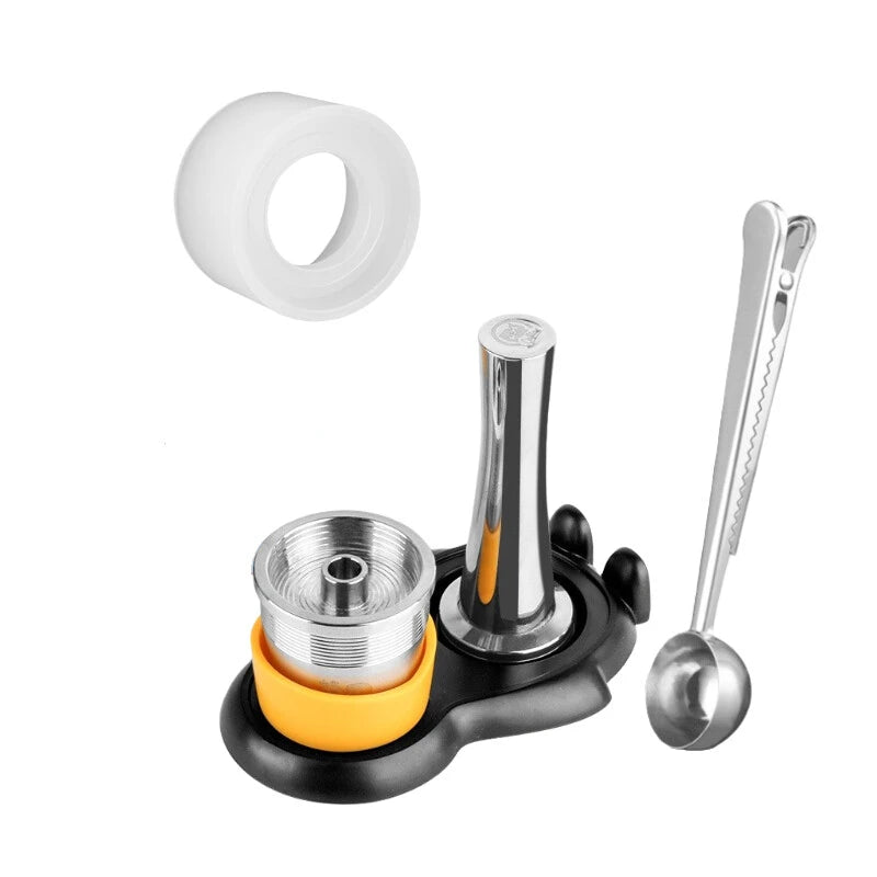 Reusable Stainless Steel Coffee Capsules for Illy X7.1 X8 X9 Refillable Coffee Pods Qst 1 SET