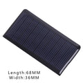Mini Solar Panel 5V 60mA – Compact DIY Charging Panel 68×36mm Mini Solar Panel Qme 1pcs