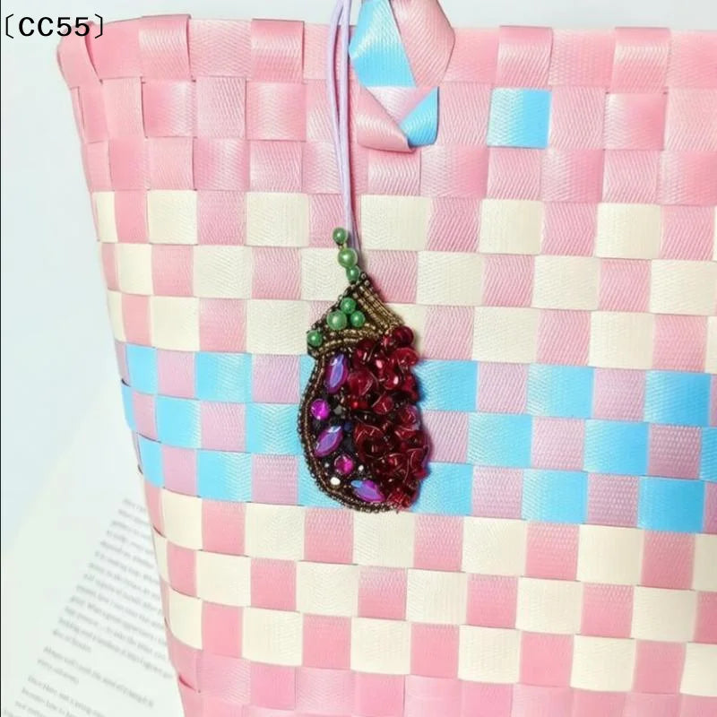 3D Crystal Beaded Sequin Fruit Applique Patch – Rhinestone Bag Beaded Applique Patch Qst