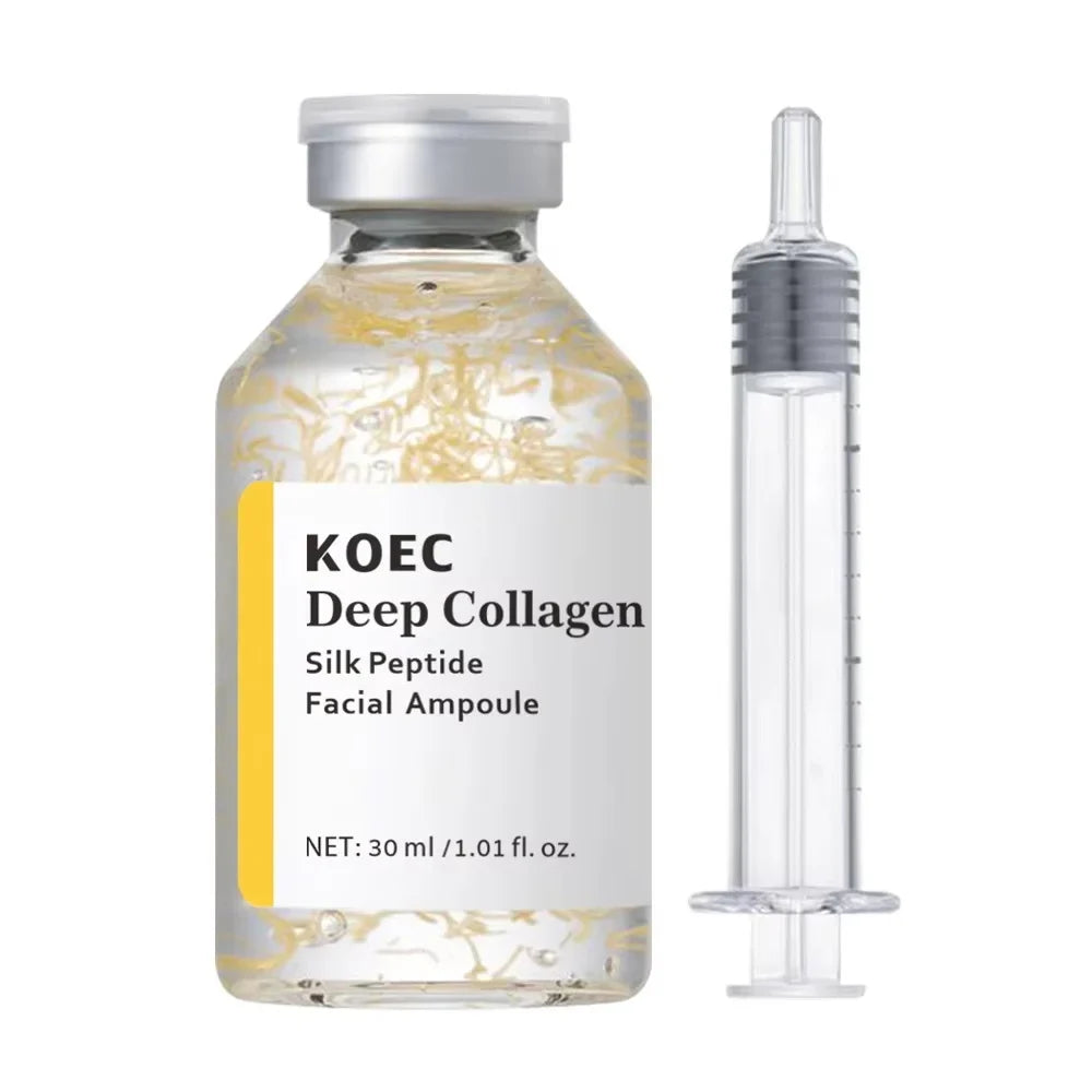 Korean Silk Collagen Peptide Essence Serum | Deep Hydration Collagen Essence Serum Qme