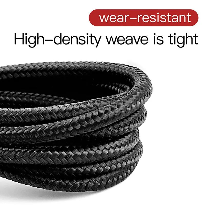 Baseus 2.4A Nylon Braided Lightning Fast Charging Cable iPhone Lightning Charging Cable Qst