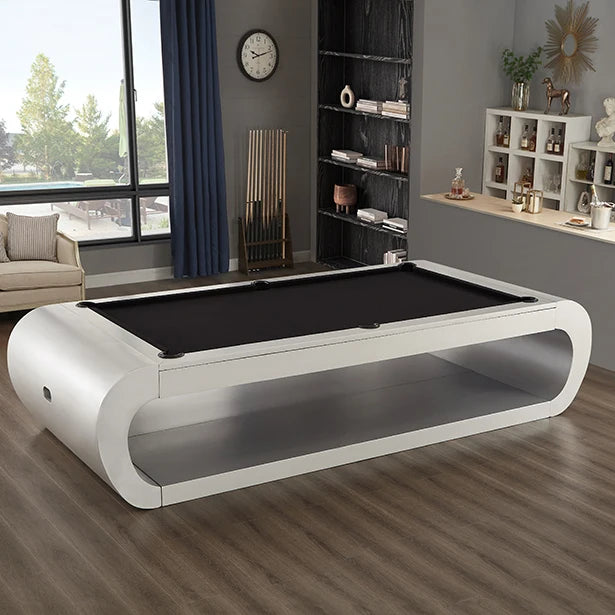 3-in-1 Solid Wood Pool Table 7ft 8ft 9ft | Marble Slate Luxury Billiard Pool Table Qst black